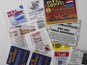 Collage of coupons