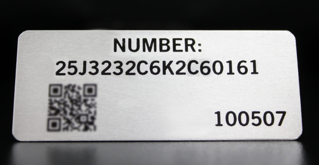 serial number label