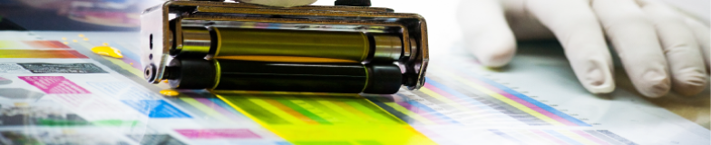 Printer printing yellow ink
