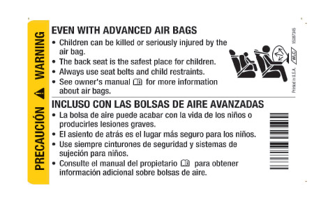 air bag label