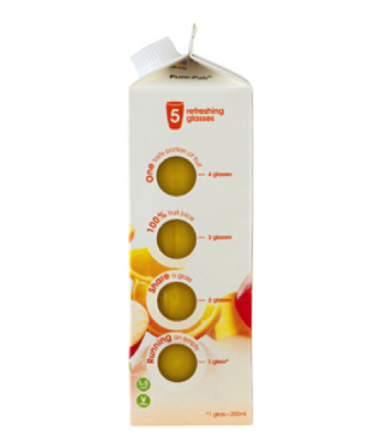 Orange juice packaging