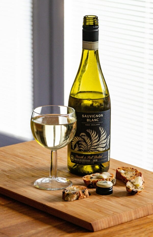 Bottle of Sauvignon Blanc with Label