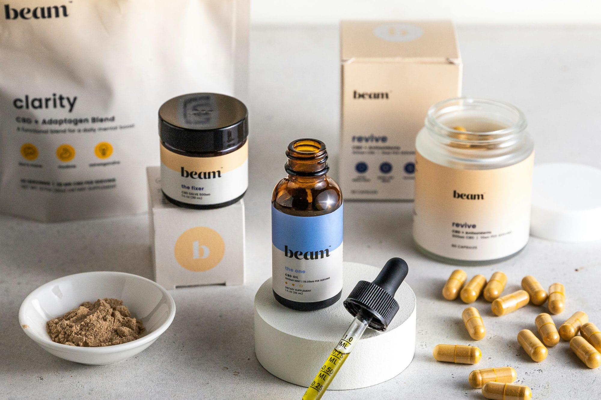 Examples of different Cannabis products with correct labeling