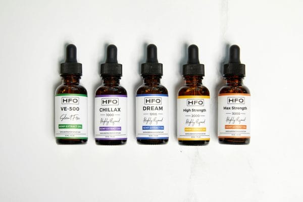 Examples of different Cannabis products with correct labeling