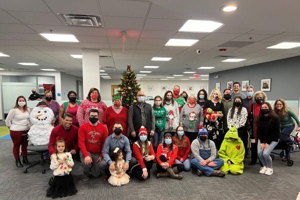 Christmas team photo 2021